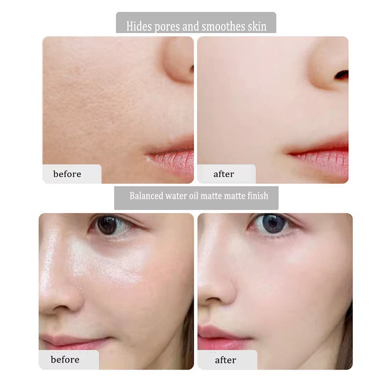 Invisible Pore Purple Primer Stick Waterproof Face Primer Makeup Base Gel Oil-Control Matte Smooth Fine Lines Isolation Primer