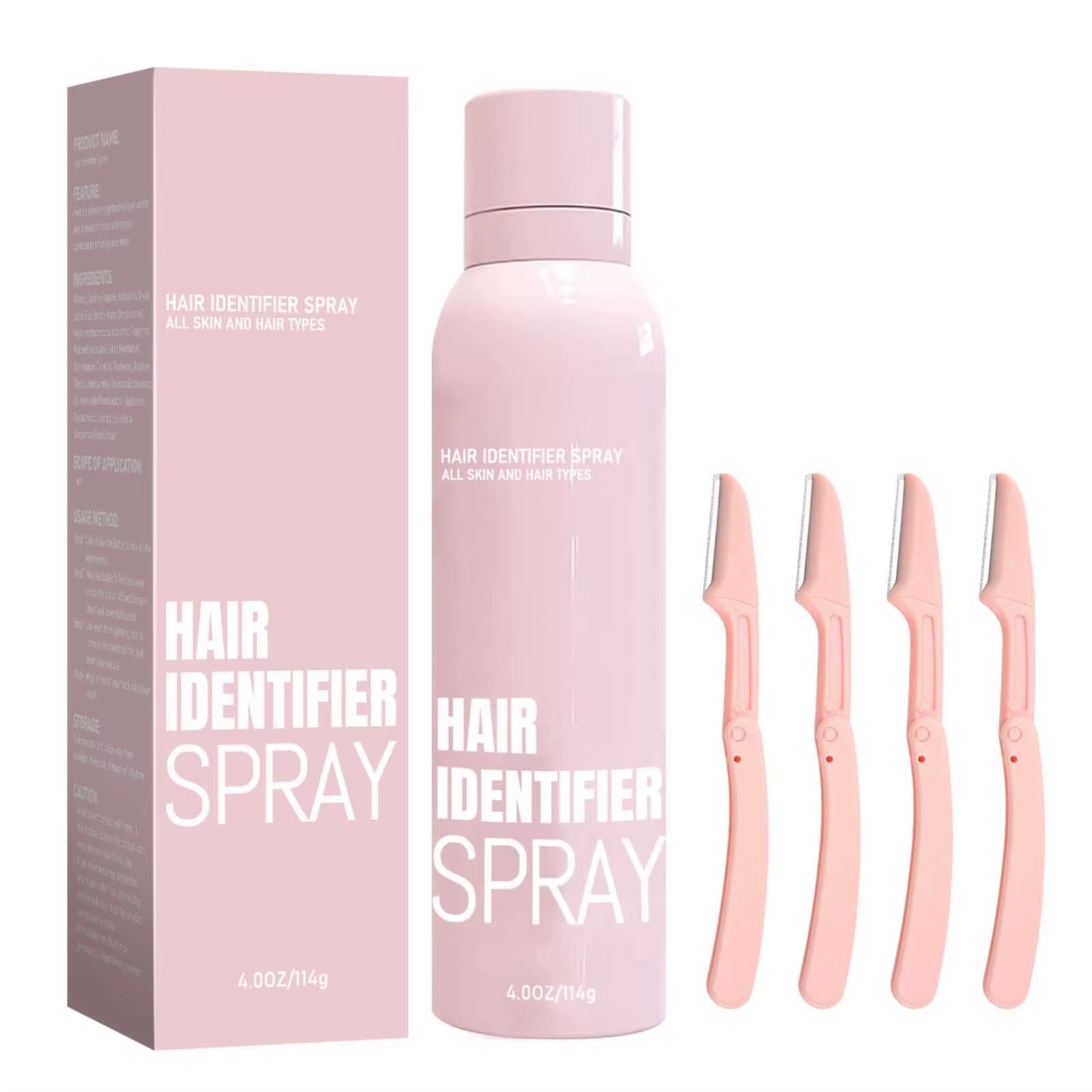 Facial Hair Removal Hair Identification Spray Painless Hair Remover Dermaplaning to Show Facial Hair Face Shaving Skin Care114G