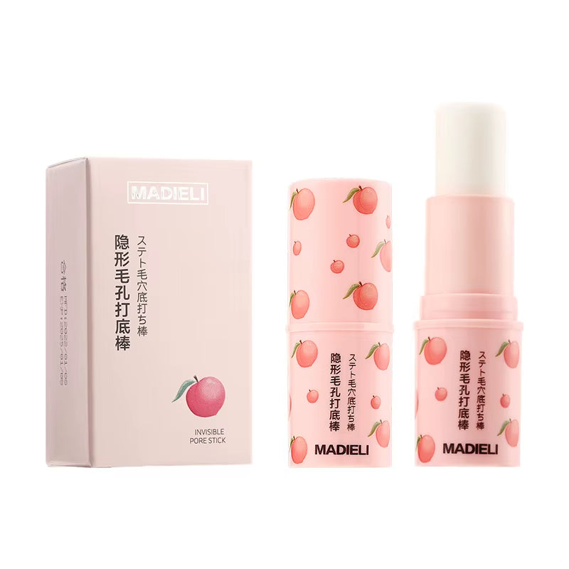 Invisible Pore Purple Primer Stick Waterproof Face Primer Makeup Base Gel Oil-Control Matte Smooth Fine Lines Isolation Primer