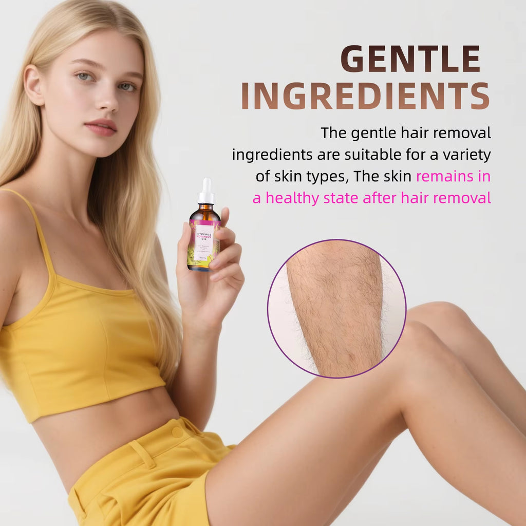 Multi-Action Hair Reduction Oil 60Ml - Natural Jojoba & Almond Blend for Softer Skin & Gentler Hair Growth on Face & Body.