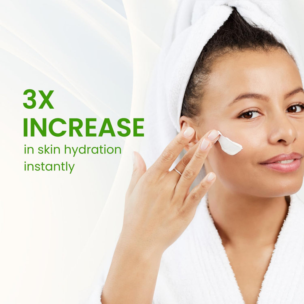 Barrier Repair Organic Face Cream Moisturizer with Ceramides Squalane Centella & Niacinamide, Fragrance Free, Non-Comedogenic, Gentle Soothing Hydration for Dry, Sensitive, Normal Skin, Travel Size